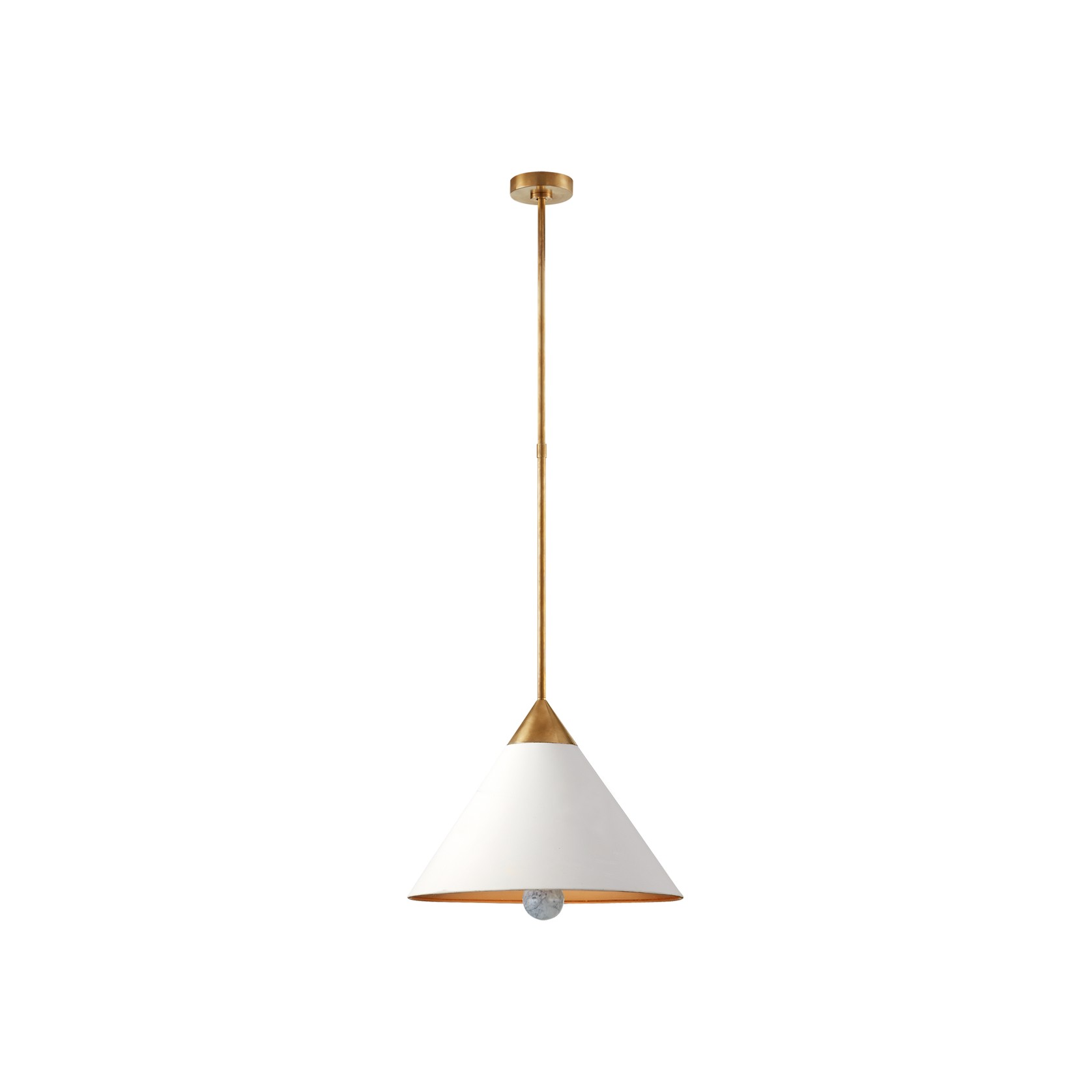 Cleo Pendant In Antique-Burnished Brass gallery detail image