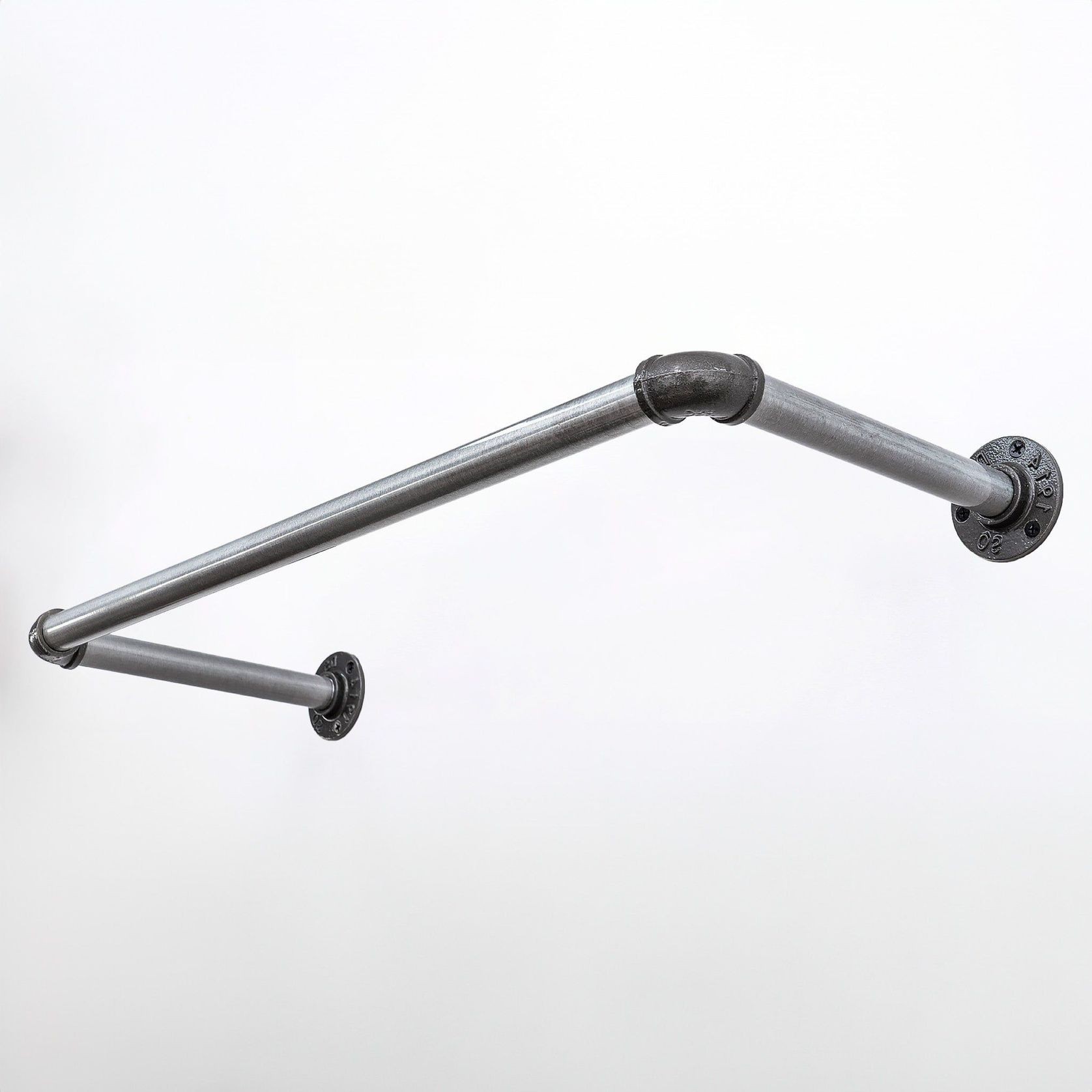 Industrial Clothing Rail (Silver) gallery detail image
