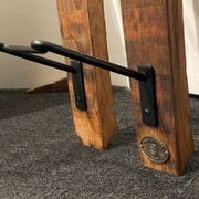 Wall Mounted Wine Barrel Stave Bottle Rack gallery detail image