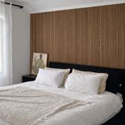 WOODFLEX Flexible Wooden Slat Wall Panel - Walnut Veneer - 2700mm - Half Round 27mm gallery detail image
