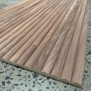 WOODFLEX Flexible Wooden Slat Wall Panel - Walnut Veneer - 2700mm - Half Round 27mm gallery detail image