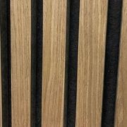 WOODFLEX Flexible Acoustic Wood Slat Wall Panel, Walnut Veneer - 2700mm x 600mm gallery detail image