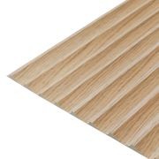 WOODFLEX® FLOW Flexible Wooden Wall Panel - Oak Veneer - 2700mm x 600mm - Wave 37.5mm gallery detail image