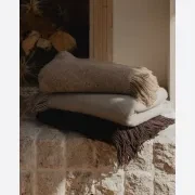Weave Home Nevis Throw Blanket - Blackberry | NZ Lambswool gallery detail image