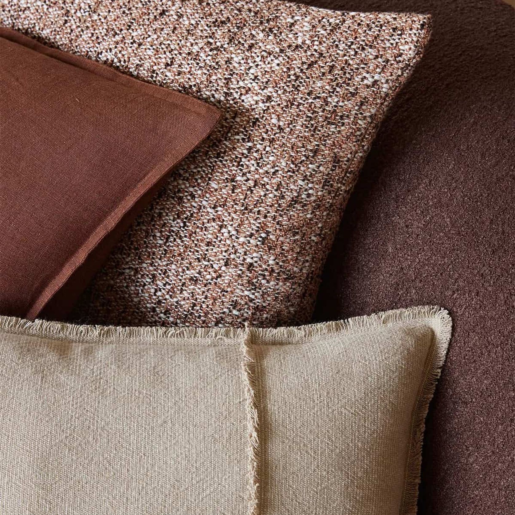 Weave Home Adela Cushion - Cashmere | Linen Blend gallery detail image