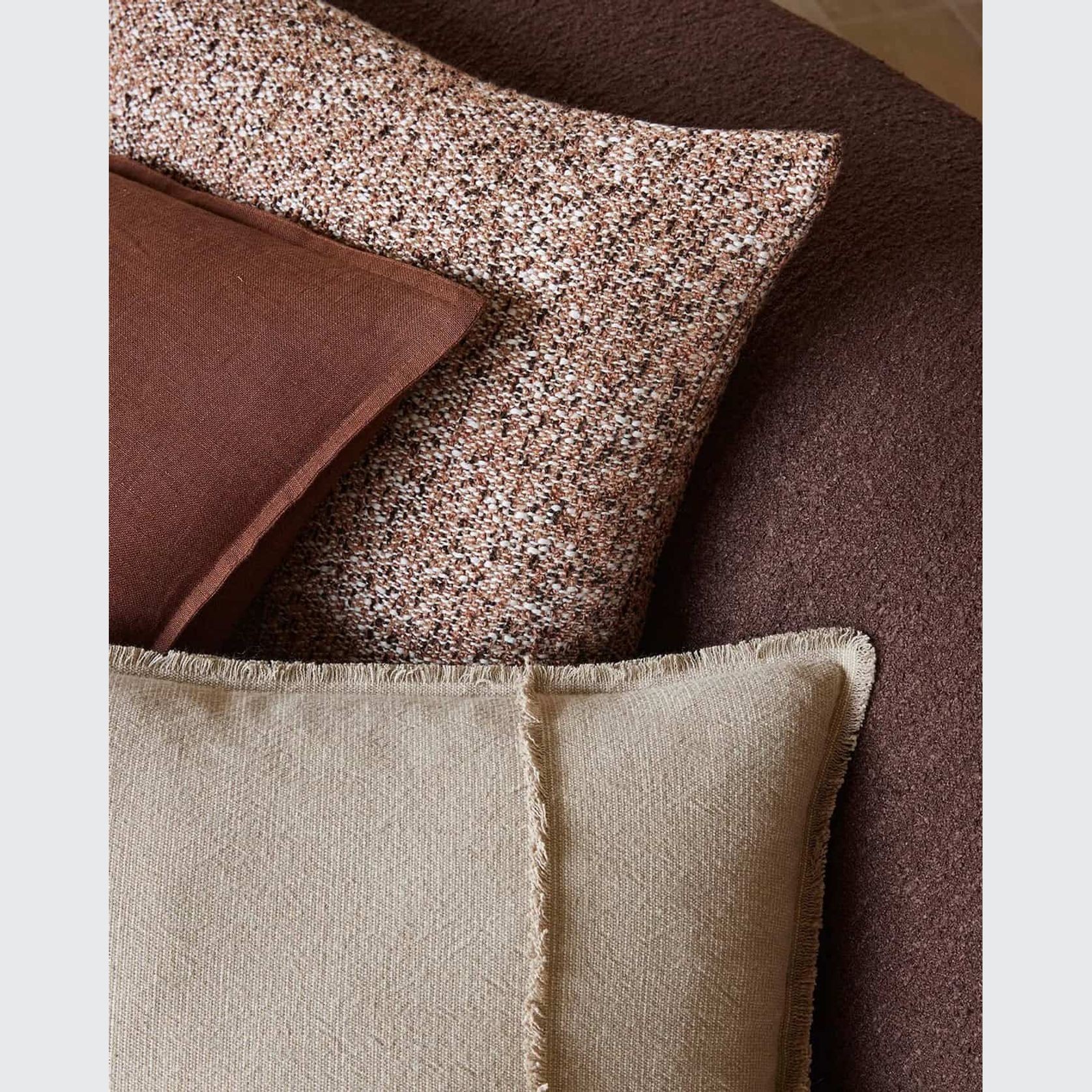Weave Home Adela Cushion - Cashmere | Linen Blend gallery detail image