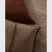 Weave Home Adela Cushion - Cocoa | Linen Blend gallery detail image