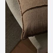 Weave Home Adela Cushion - Cocoa | Linen Blend gallery detail image