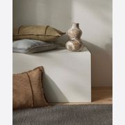 Weave Home Adela Cushion - Cocoa | Linen Blend gallery detail image