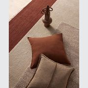 Weave Home Adela Cushion - Cocoa | Linen Blend gallery detail image