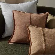 Weave Home Adela Cushion - Desert | Linen Blend gallery detail image
