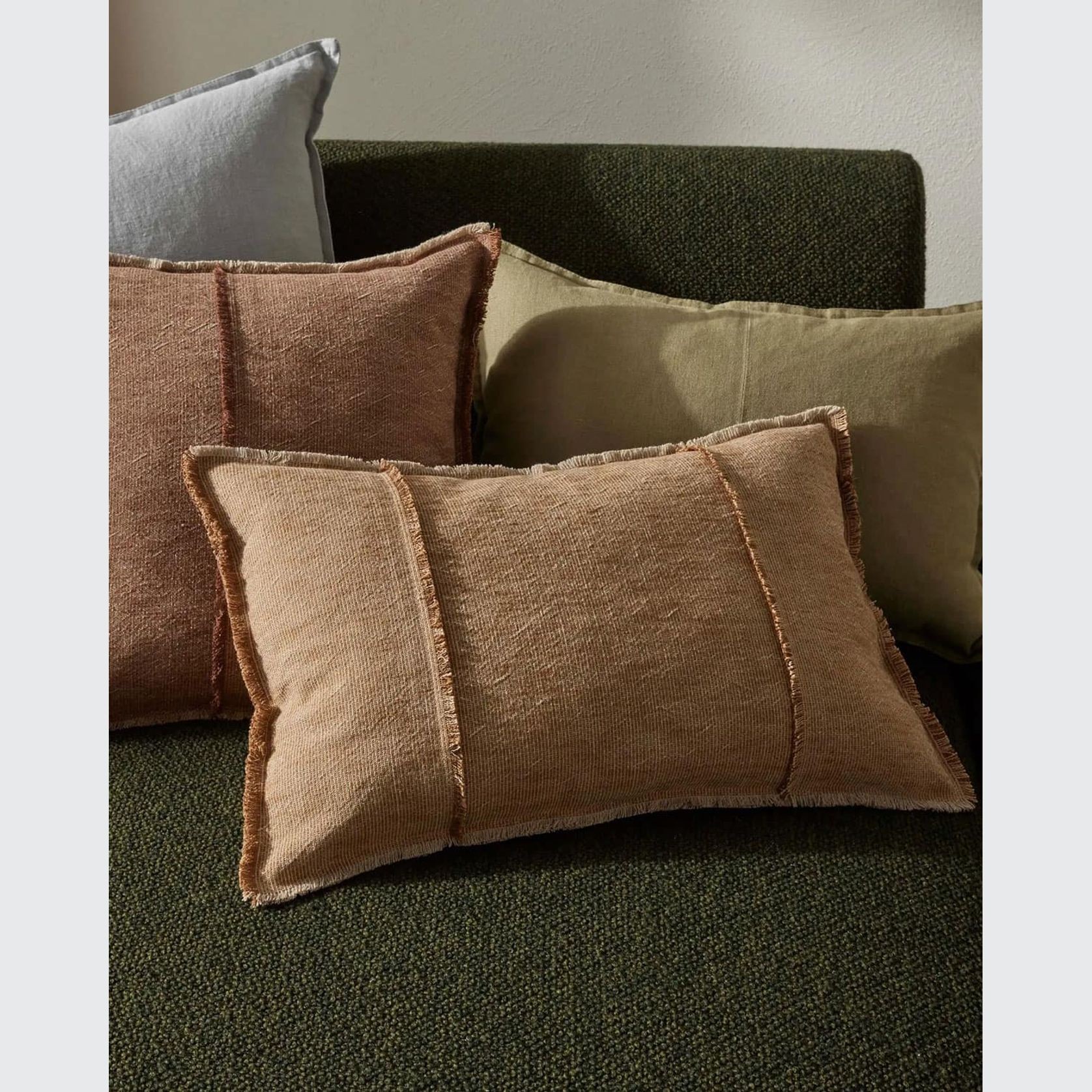 Weave Home Adela Cushion - Desert | Linen Blend gallery detail image