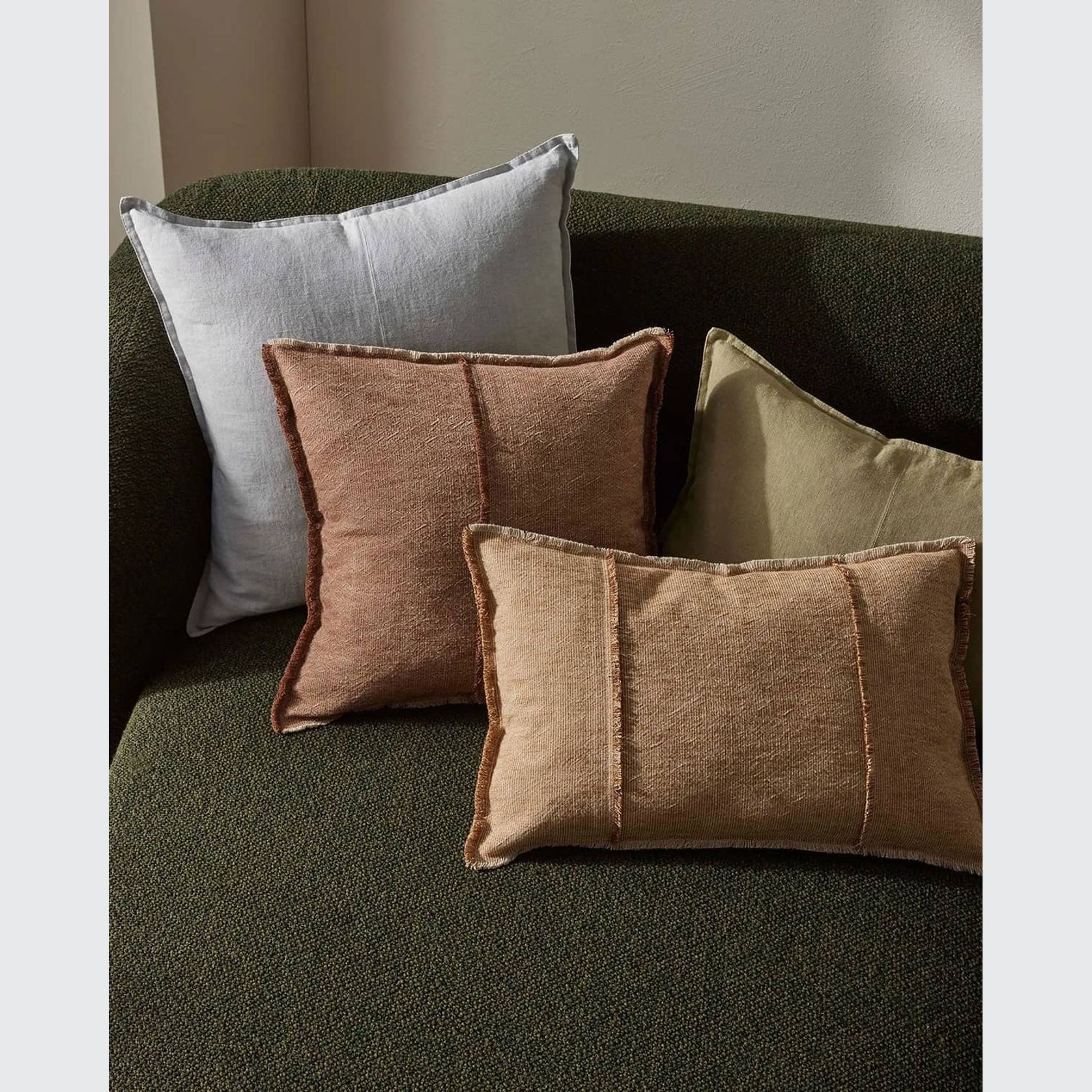 Weave Home Adela Cushion - Desert | Linen Blend gallery detail image