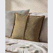 Weave Home Adela Cushion - Forest | Linen Blend gallery detail image