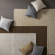 Weave Home Adela Cushion - Forest | Linen Blend gallery detail image