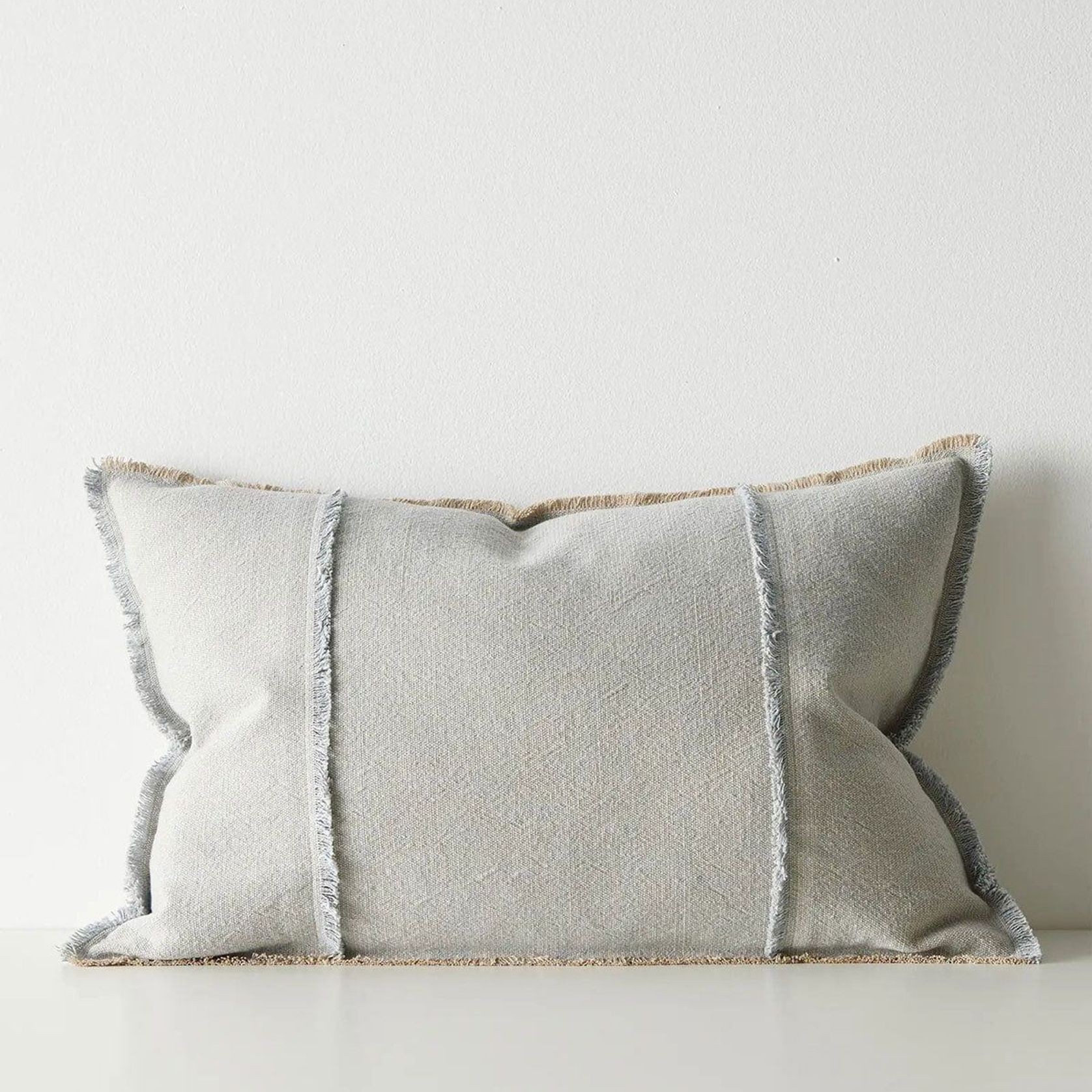 Weave Home Adela Cushion - Haze | Linen Blend gallery detail image