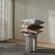 Weave Home Adela Cushion - Haze | Linen Blend gallery detail image