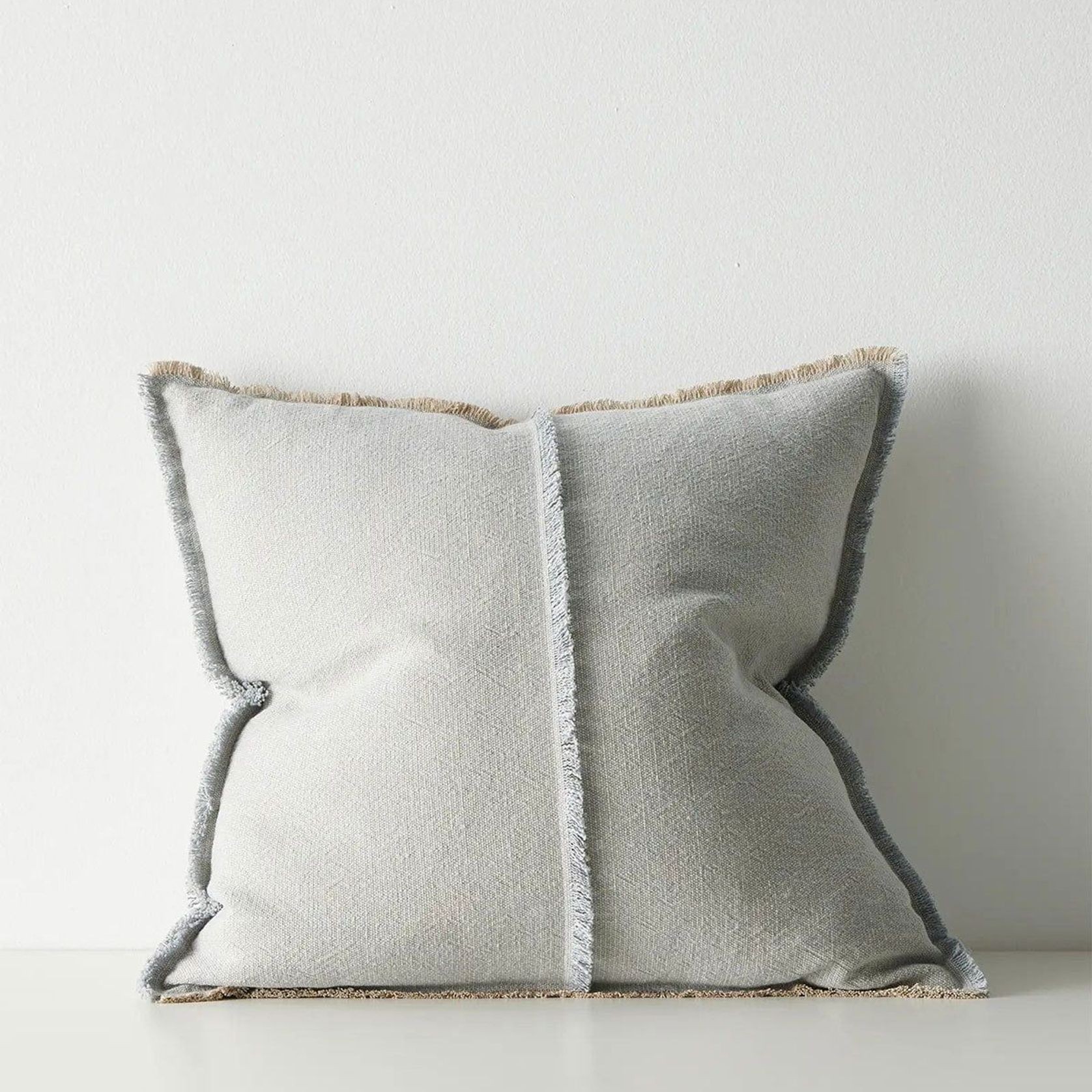 Weave Home Adela Cushion - Haze | Linen Blend gallery detail image