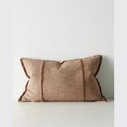 Weave Home Adela Cushion - Rust | Linen Blend gallery detail image