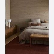 Weave Home Adela Cushion - Rust | Linen Blend gallery detail image
