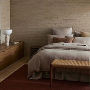 Weave Home Adela Cushion - Rust | Linen Blend gallery detail image