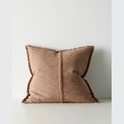 Weave Home Adela Cushion - Rust | Linen Blend gallery detail image