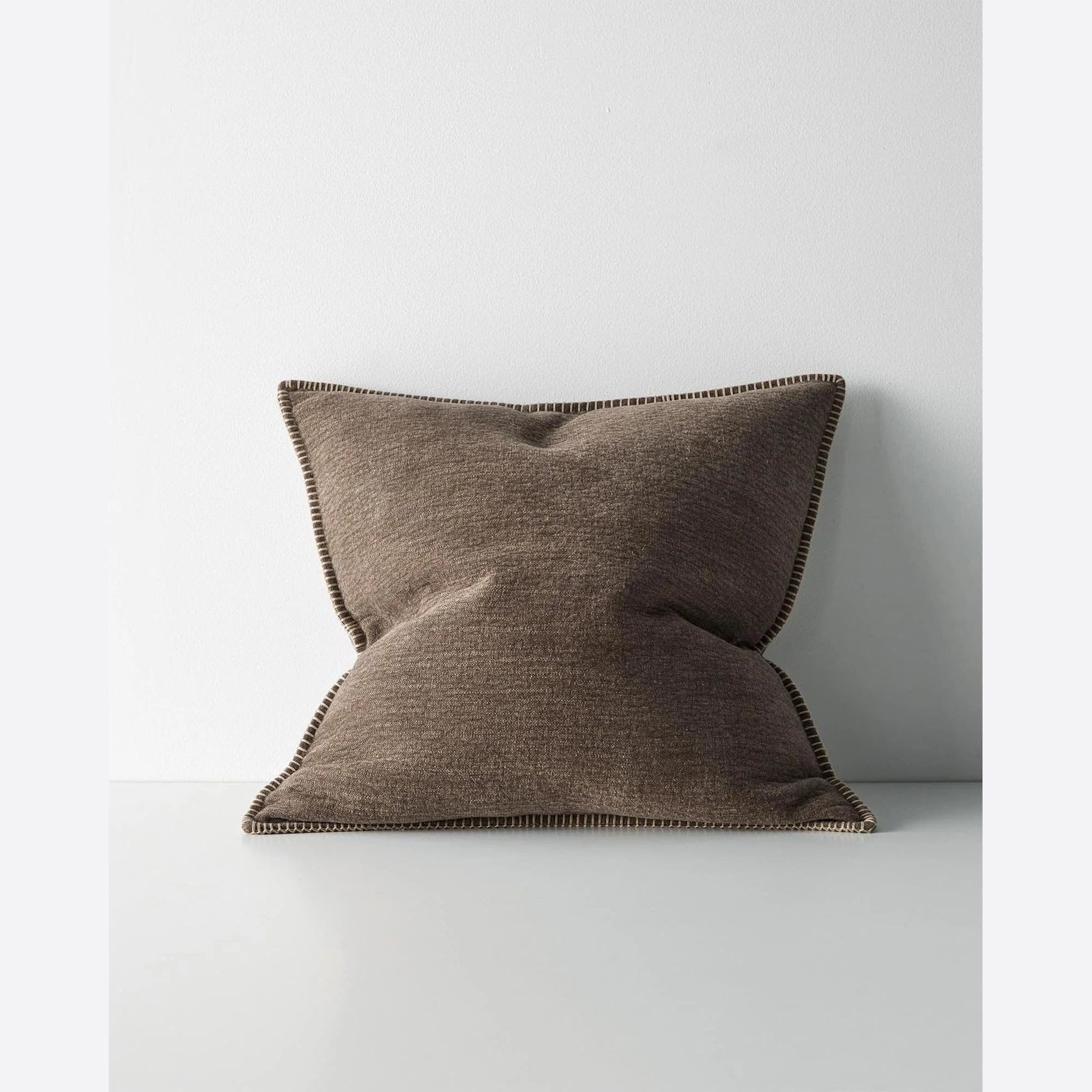 Weave Home Alba Cushion - Bark gallery detail image
