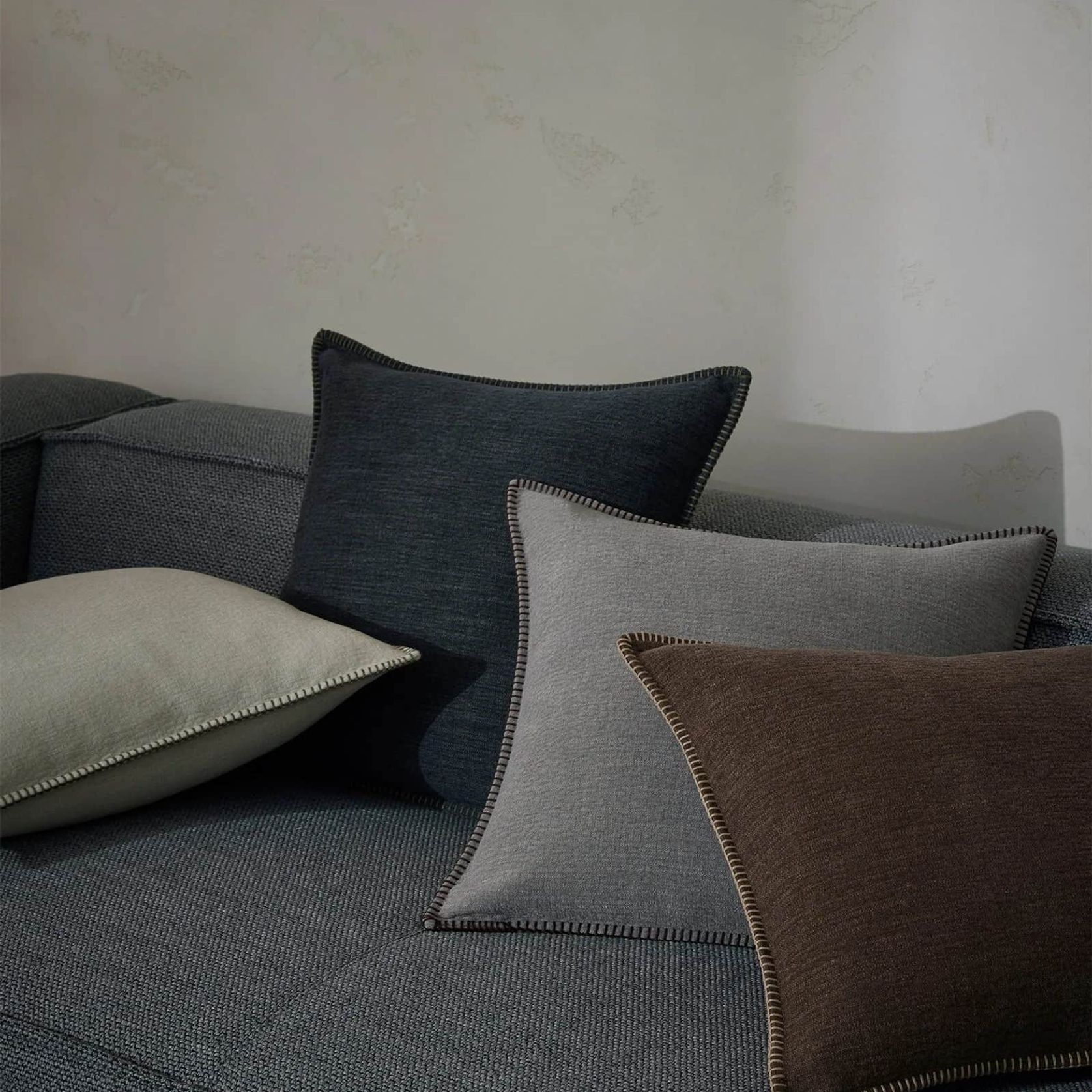 Weave Home Alba Cushion - Bark gallery detail image