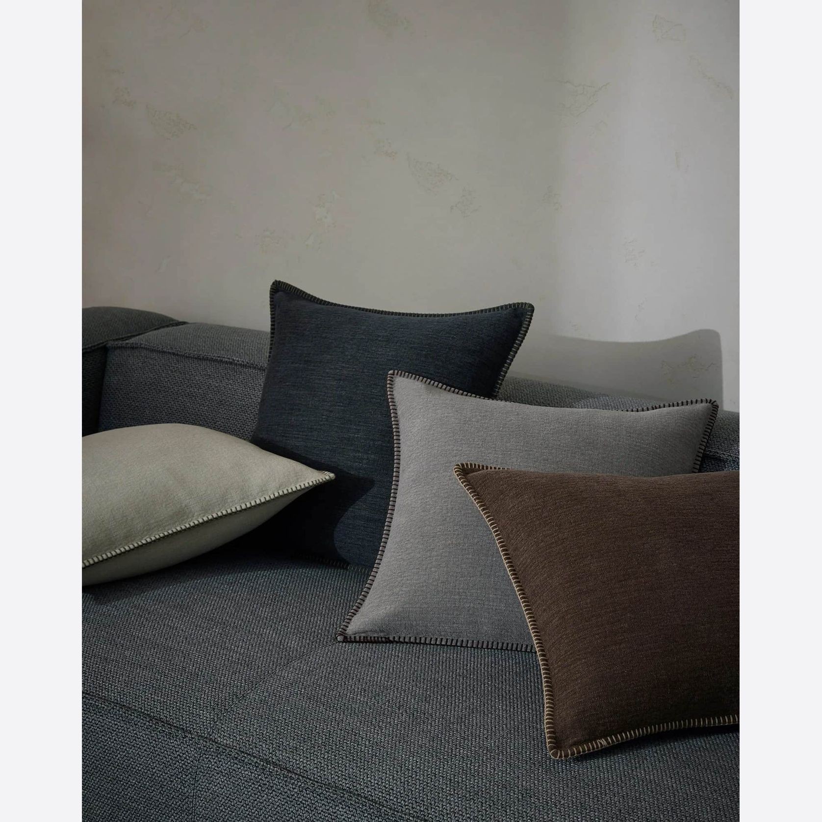 Weave Home Alba Cushion - Bark gallery detail image