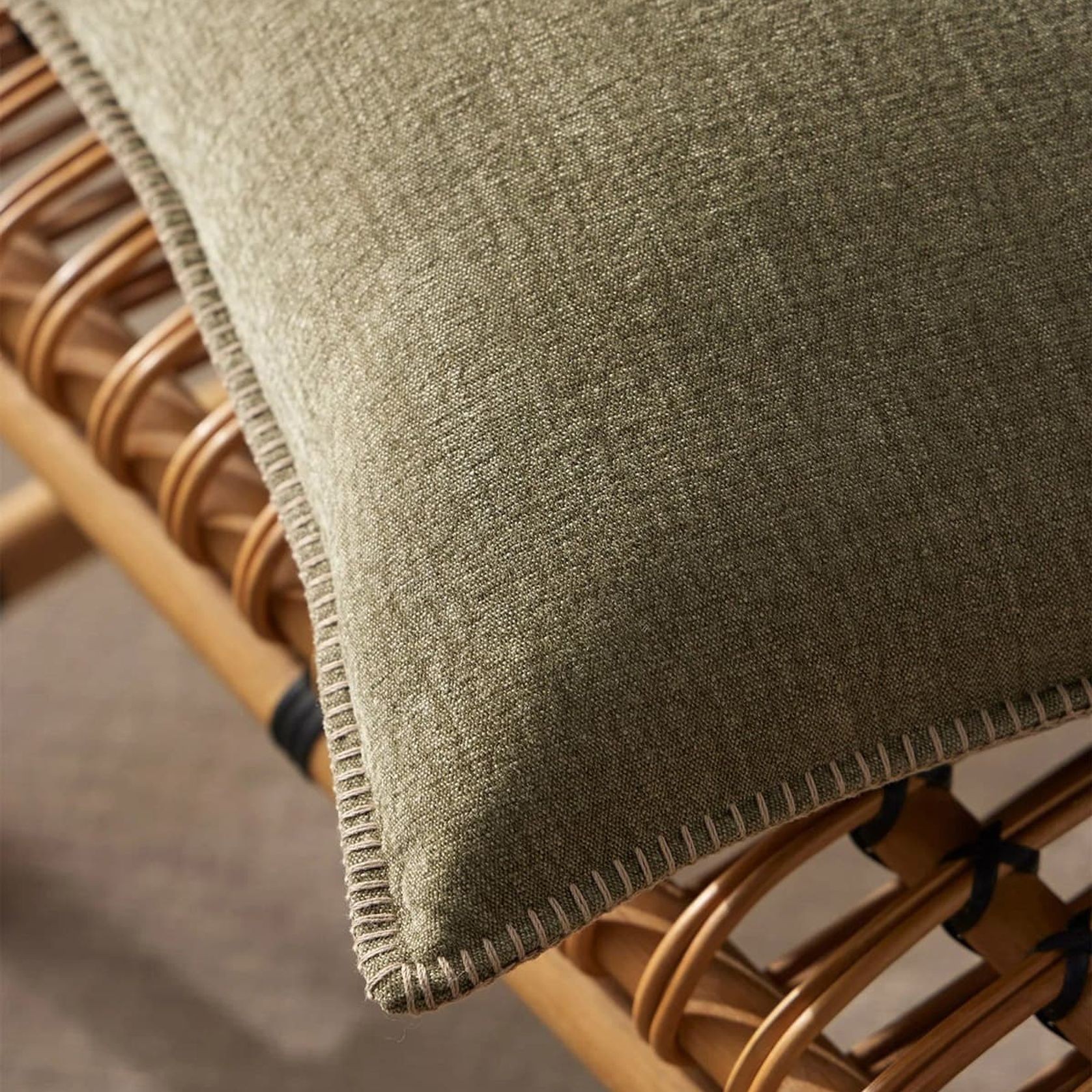 Weave Home  Alba Cushion - Moss gallery detail image