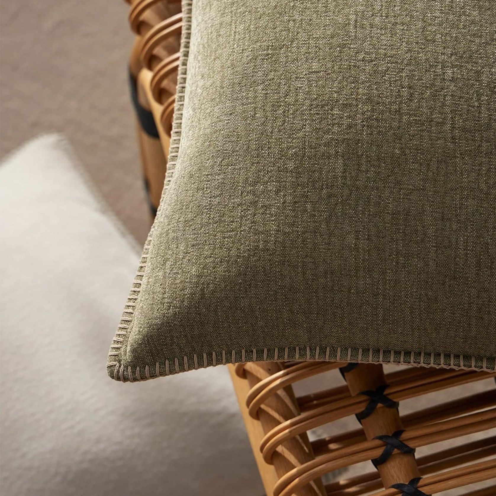 Weave Home  Alba Cushion - Moss gallery detail image