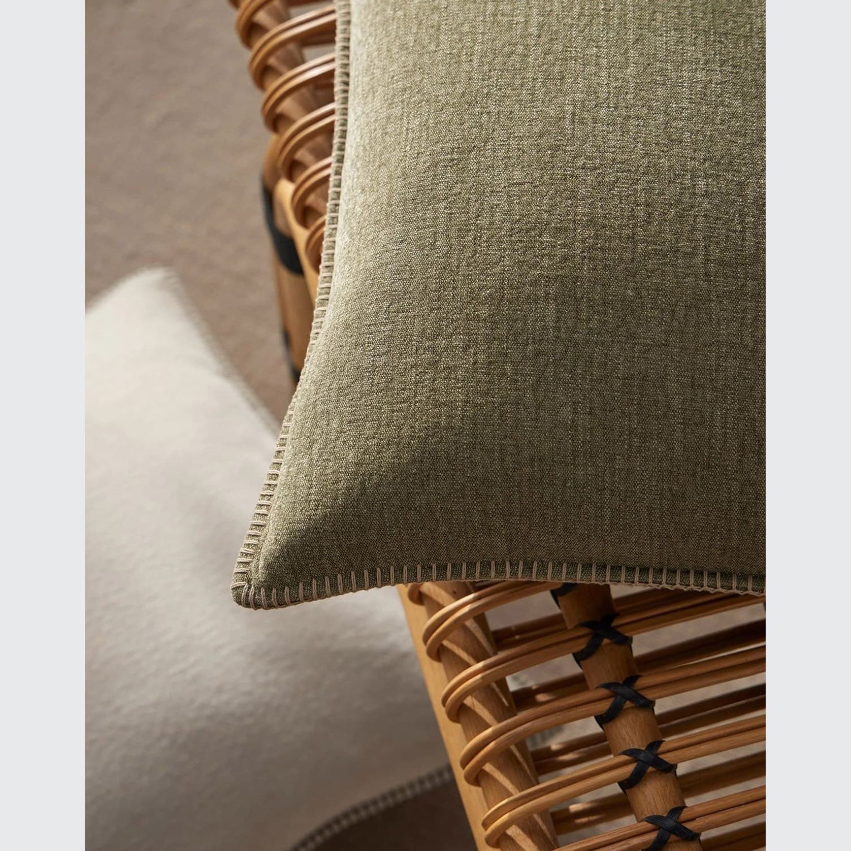 Weave Home Alba Cushion - Moss gallery detail image