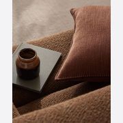 Weave Home Alba Cushion - Rust gallery detail image