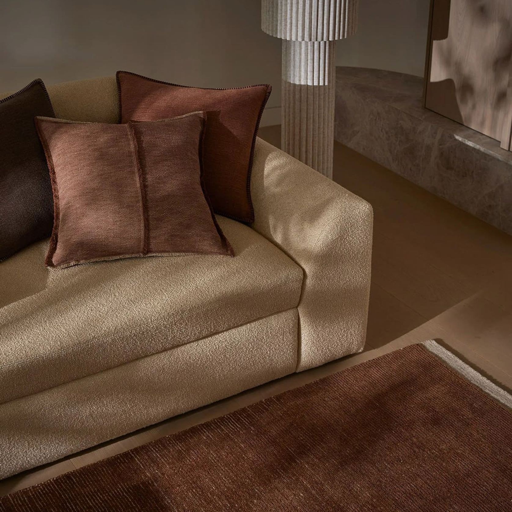 Weave Home Alba Cushion - Rust gallery detail image