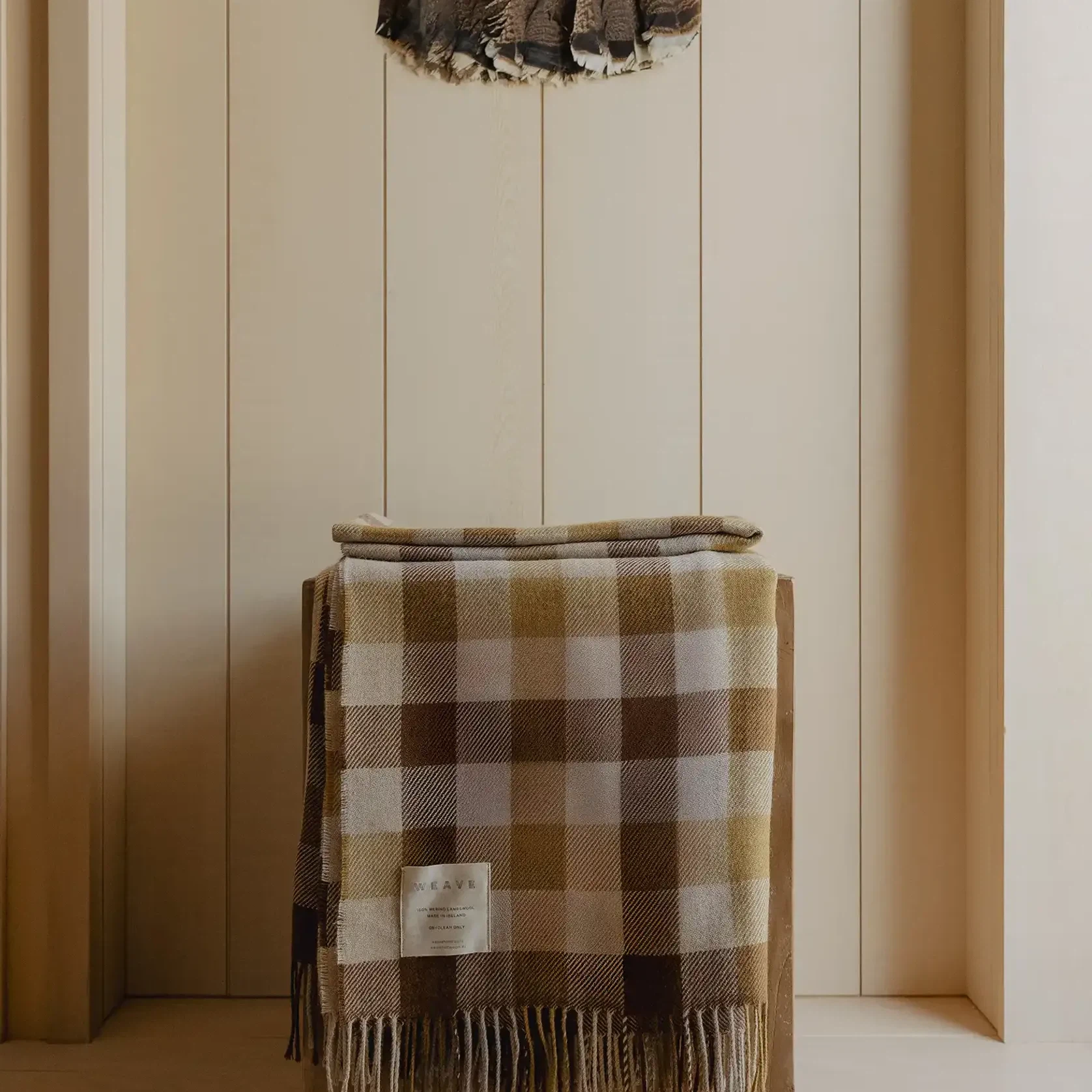 Weave Caldwell Wool Throw Blanket - Autumn gallery detail image