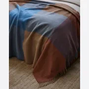 Weave Brookside NZ Wool Throw Blanket - Ocean gallery detail image