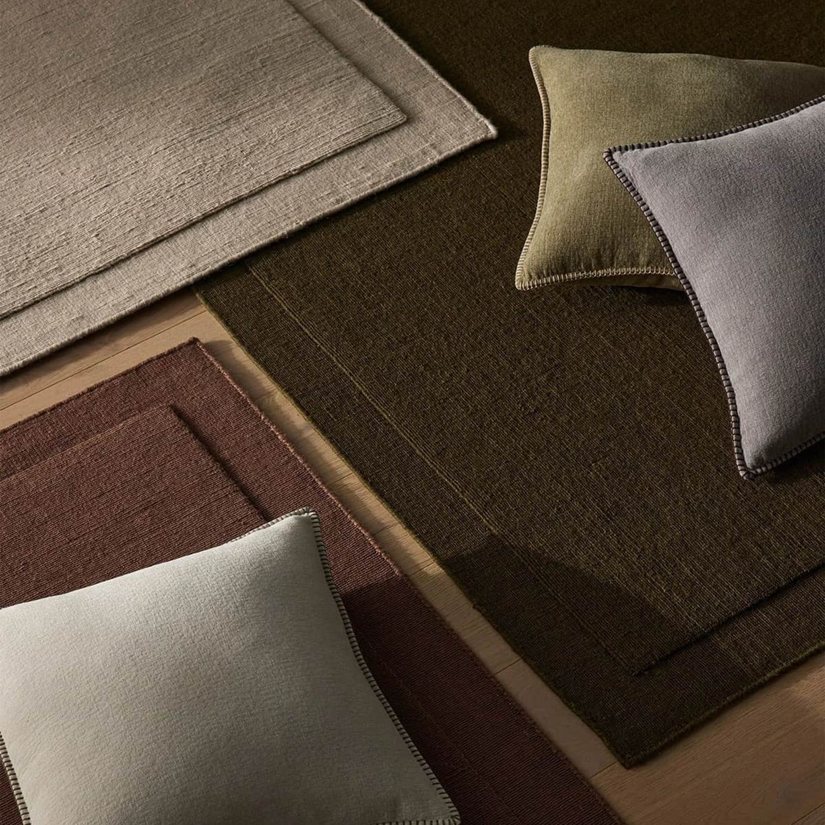 Weave Cassio 100% Wool Rug - Fog gallery detail image