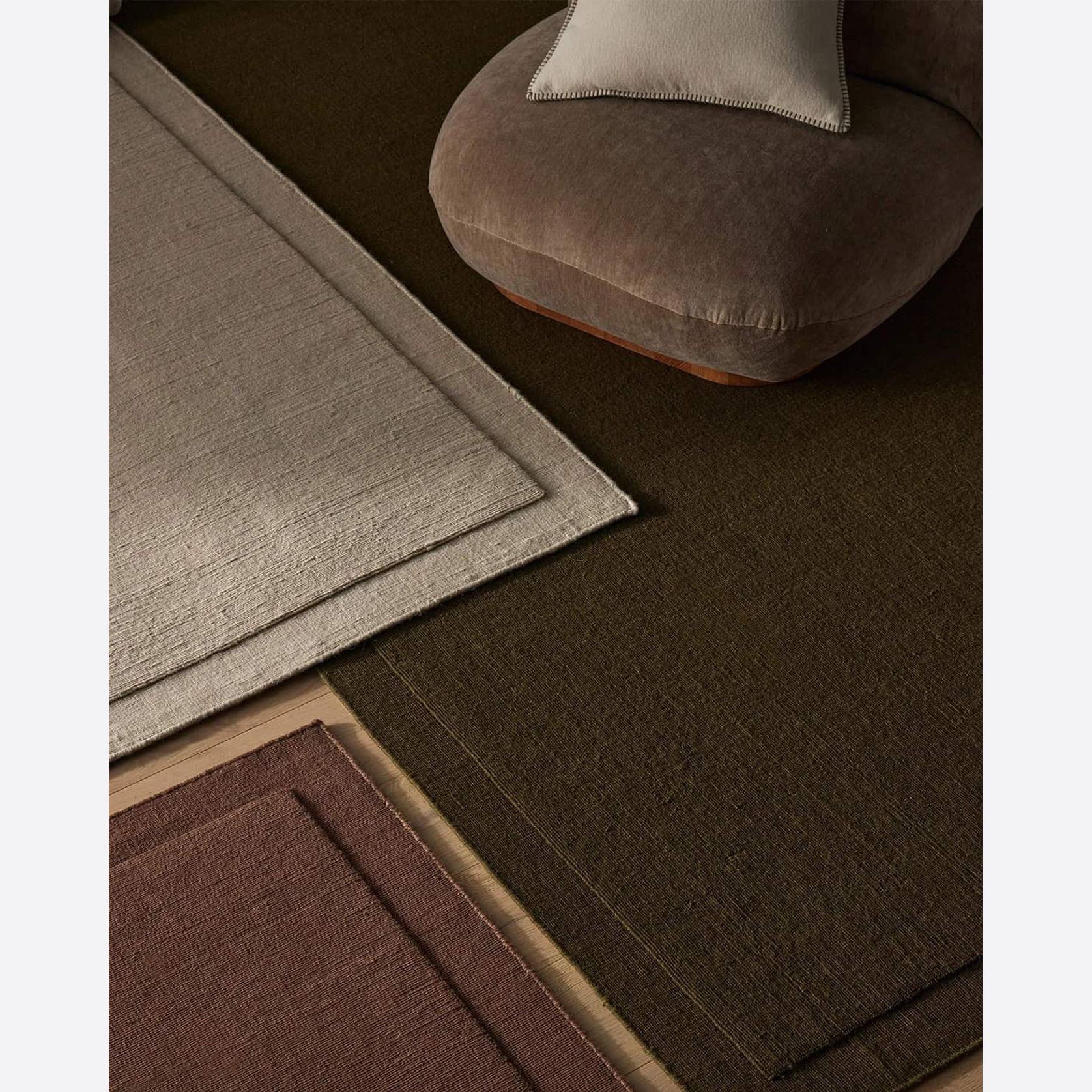 Weave Cassio 100% Wool Rug - Fog gallery detail image