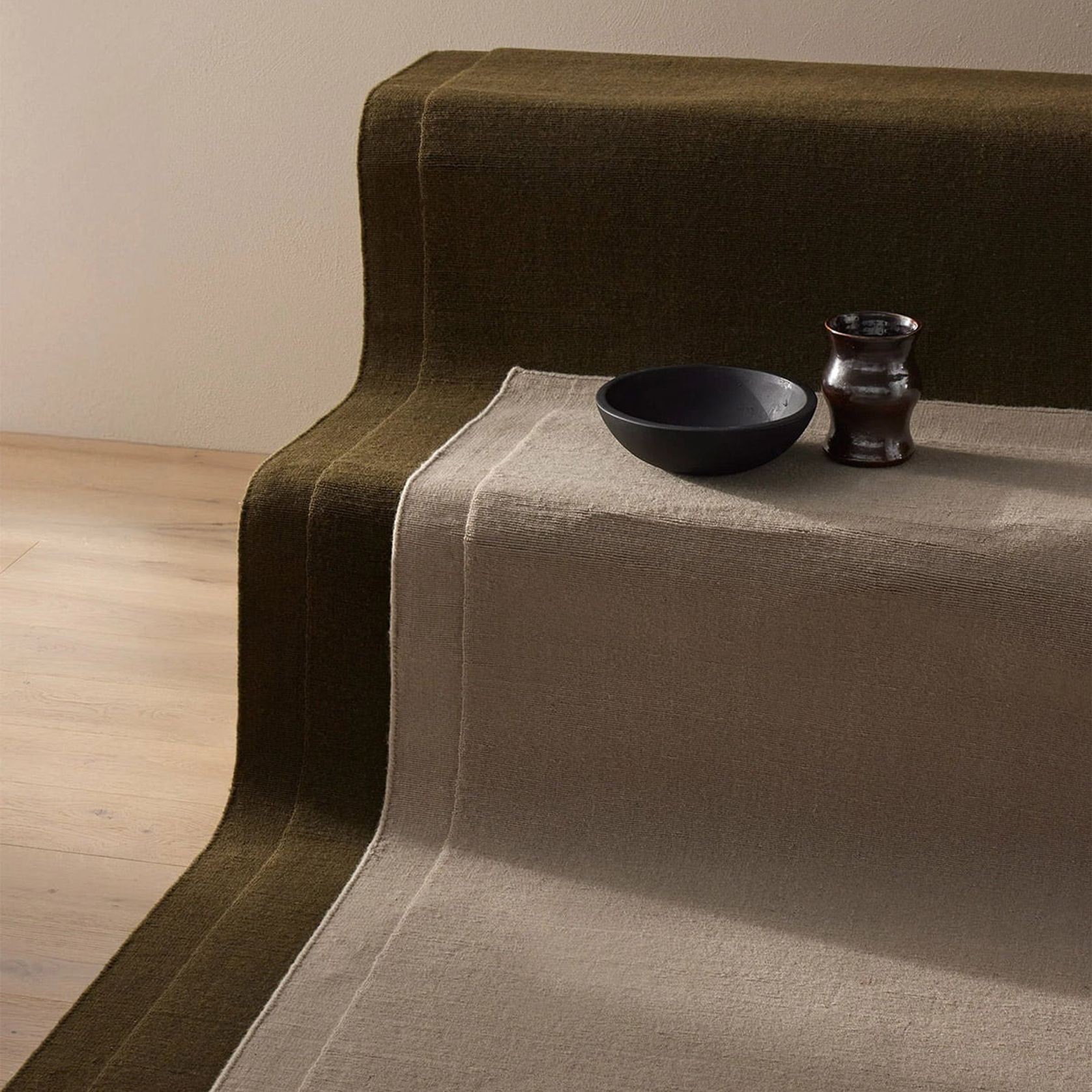 Weave Cassio 100% Wool Rug - Fog gallery detail image