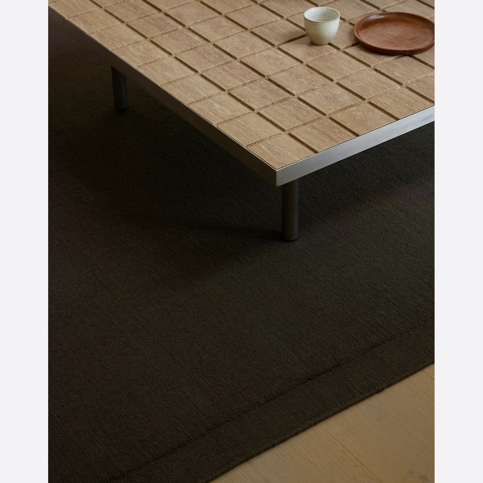 Weave Cassio 100% Wool Rug - Fudge gallery detail image