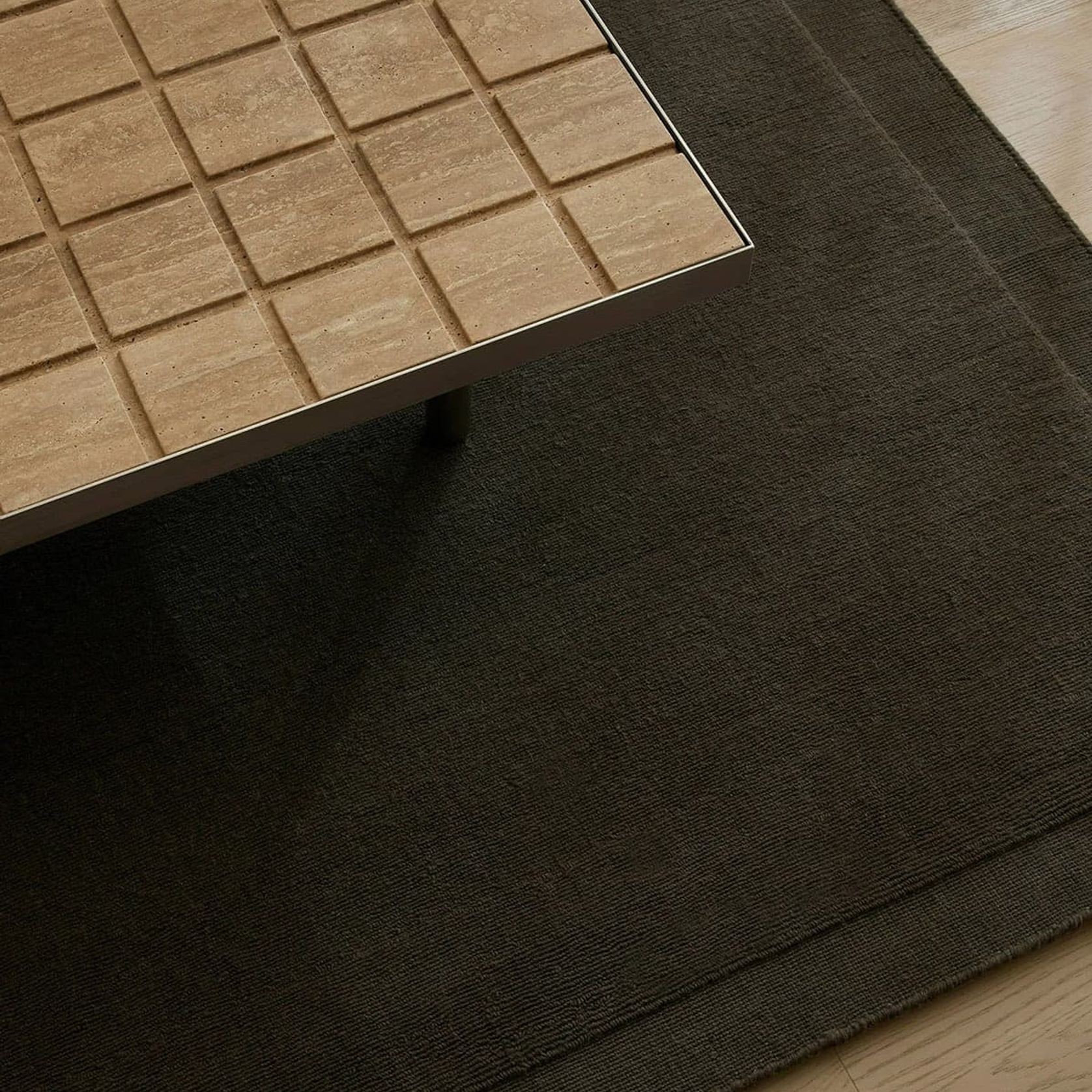 Weave Cassio 100% Wool Rug - Fudge gallery detail image