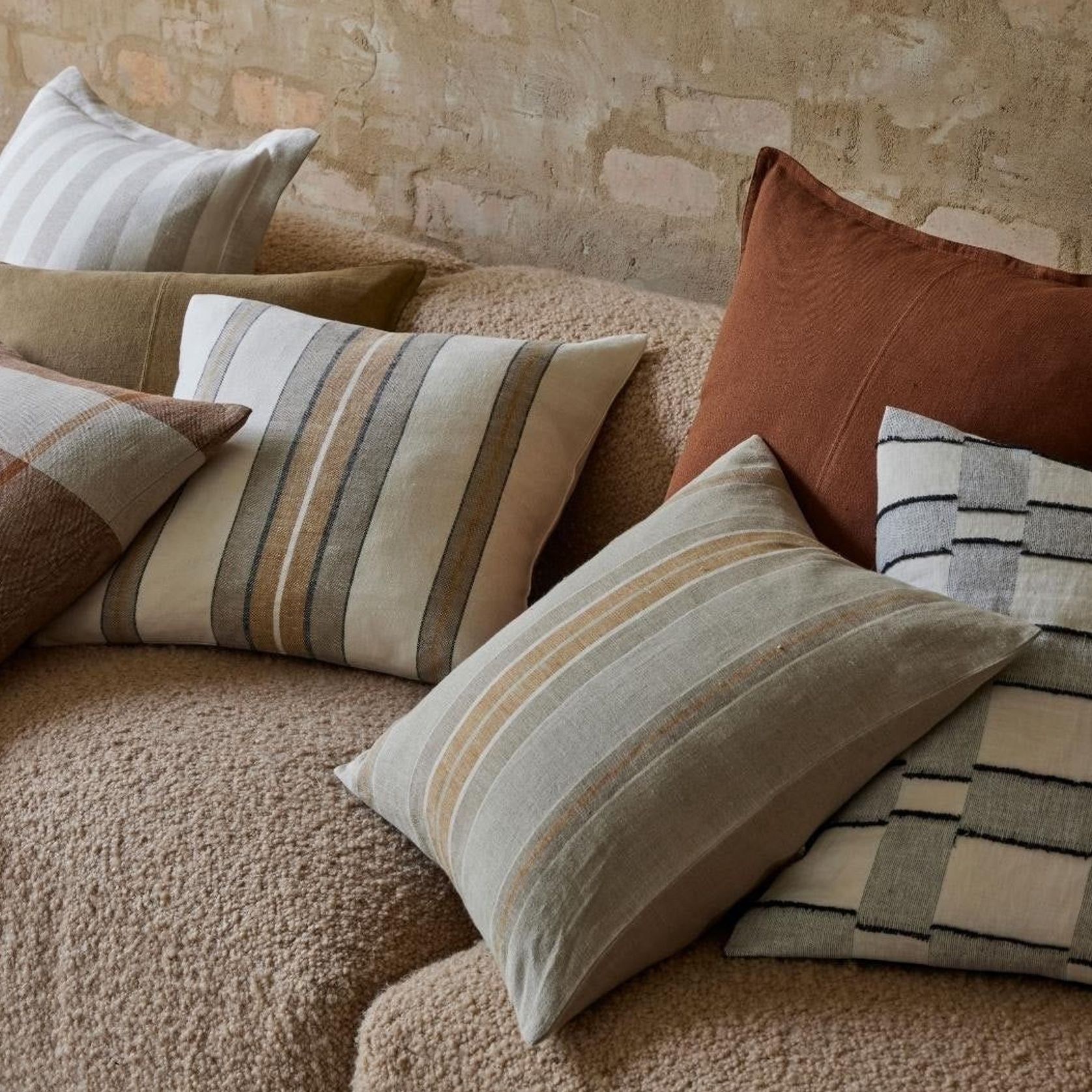 Weave Home Franco Cushion - Amber | 50 x 50cm gallery detail image
