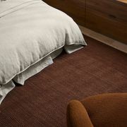 Weave Fabien 100% Wool Floor Rug  - Bark gallery detail image