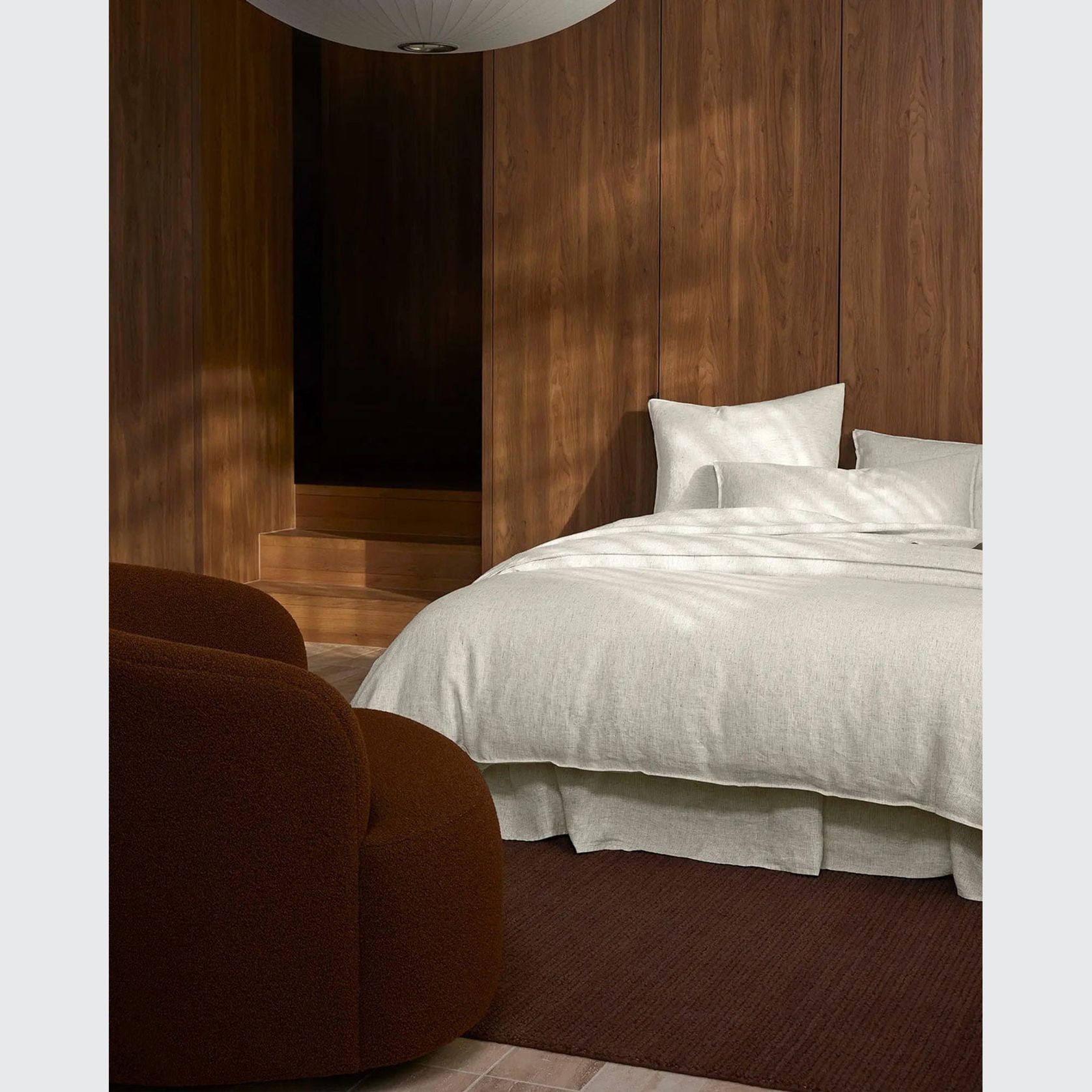 Weave Fabien 100% Wool Floor Rug - Bark gallery detail image