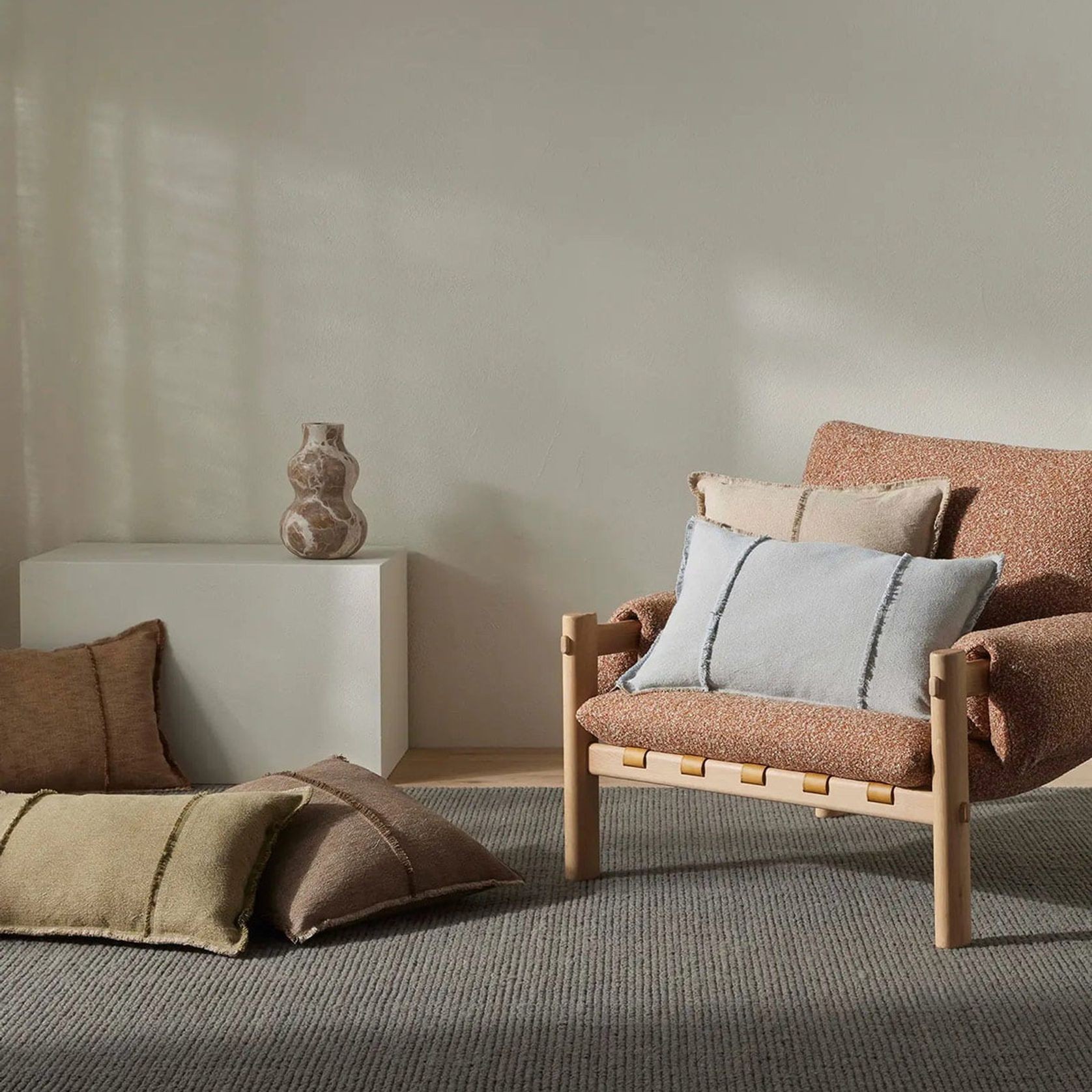 Weave Fabien 100% Wool Floor Rug - Echo gallery detail image