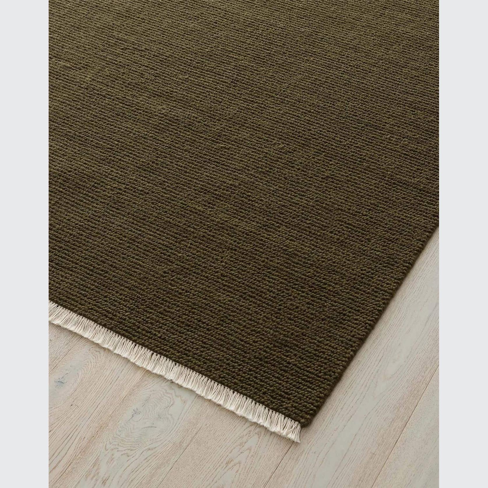 Weave Fabien 100% Wool Floor Rug - Moss gallery detail image