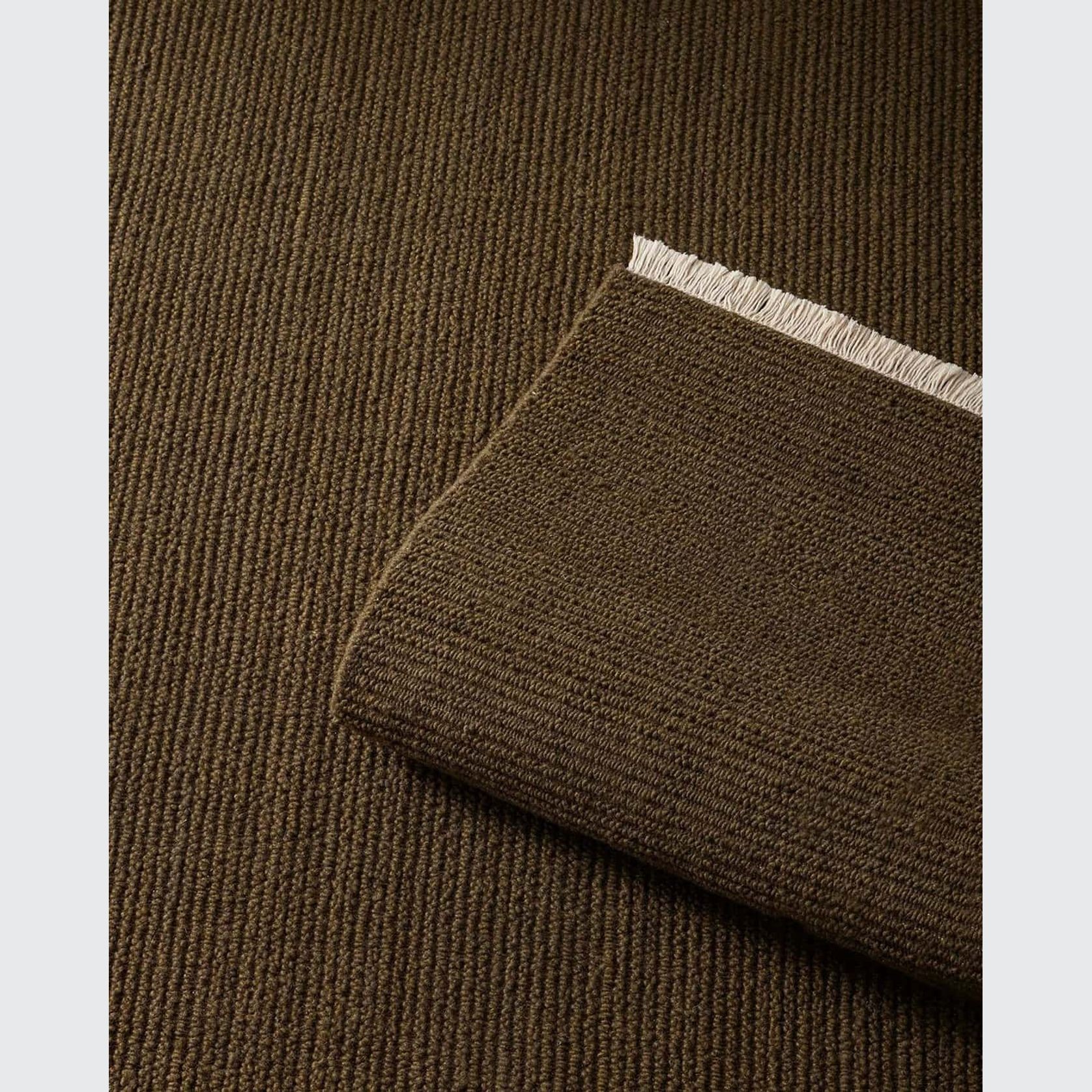 Weave Fabien 100% Wool Floor Rug - Moss gallery detail image