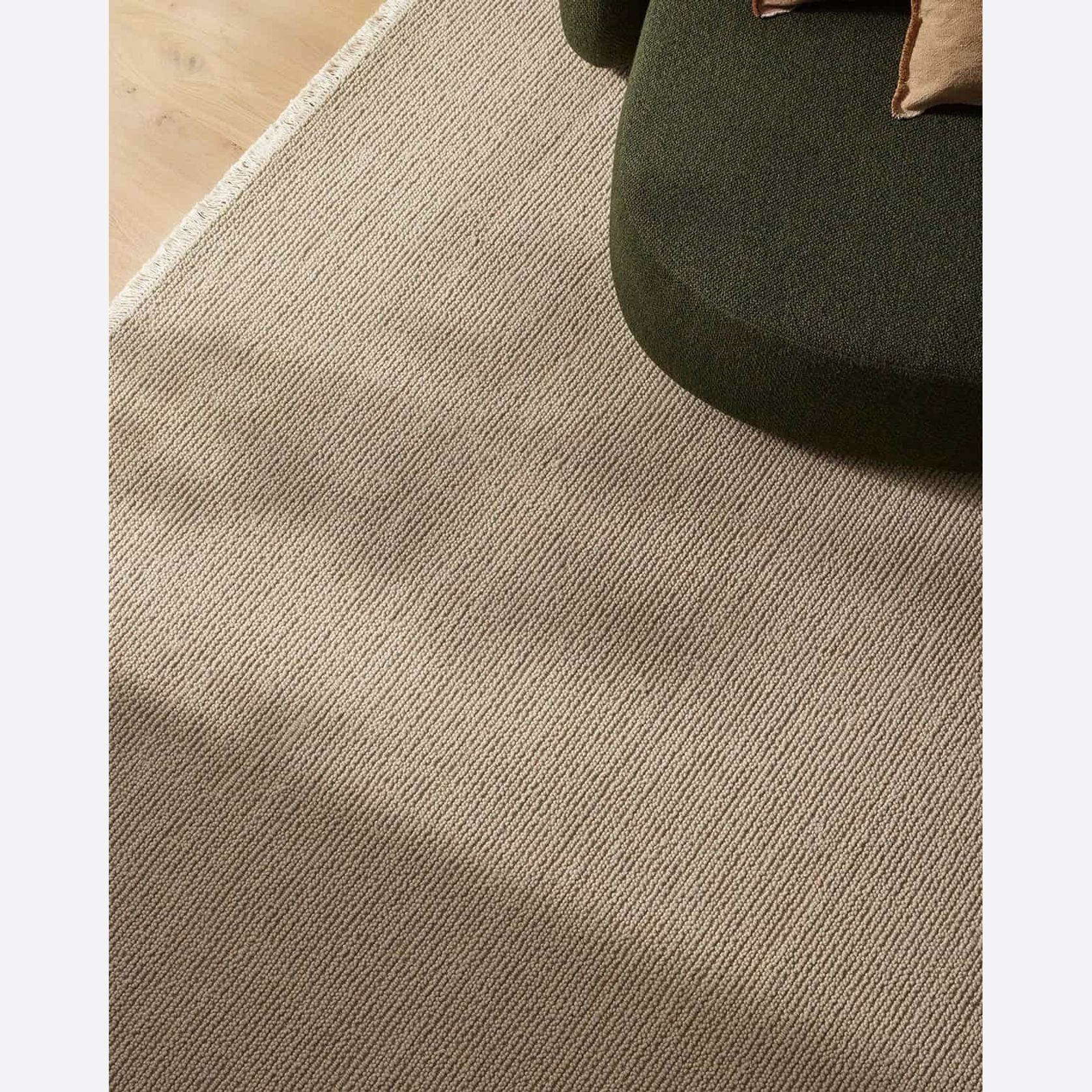 Weave Fabien 100% Wool Floor Rug - Stone gallery detail image