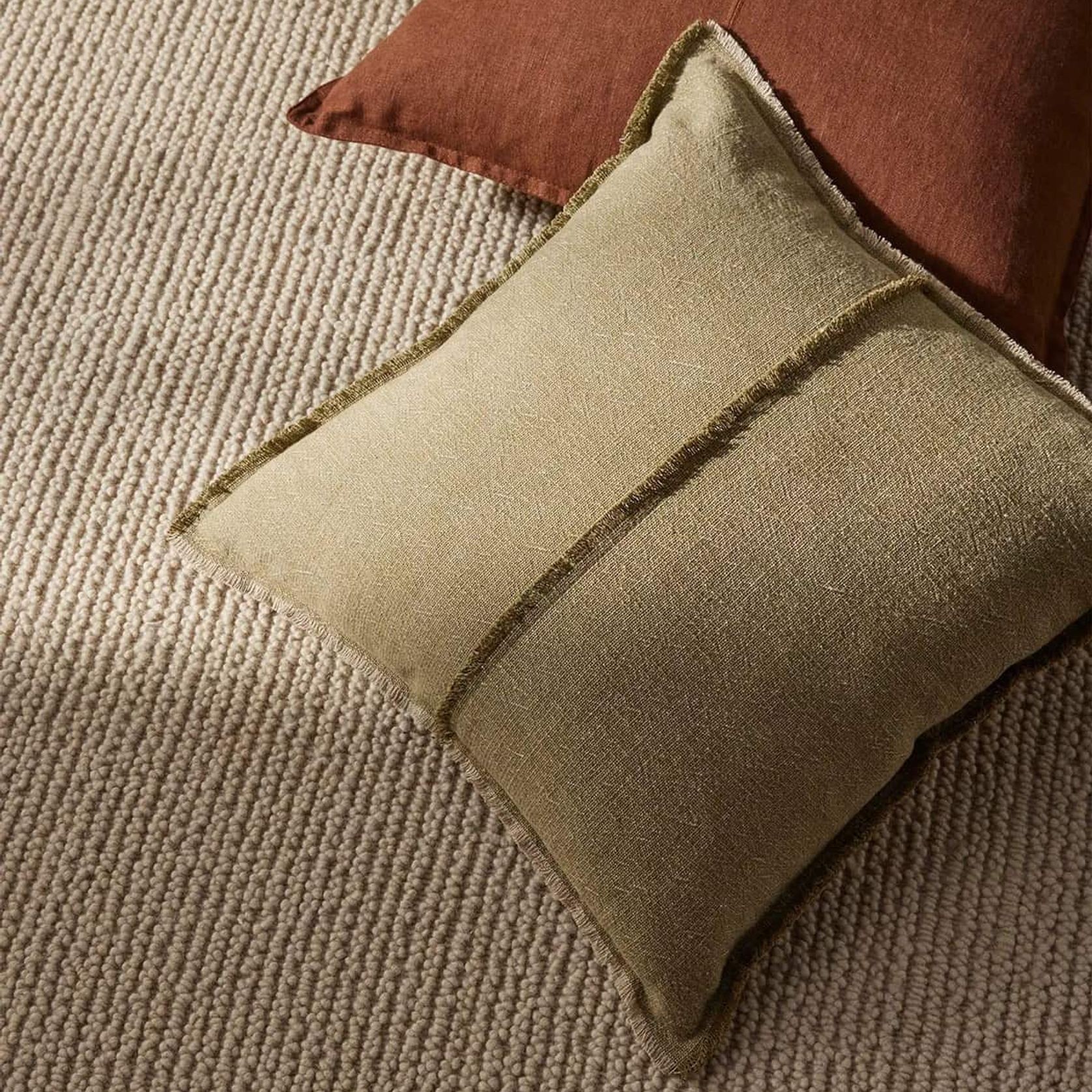 Weave Fabien 100% Wool Floor Rug - Stone gallery detail image
