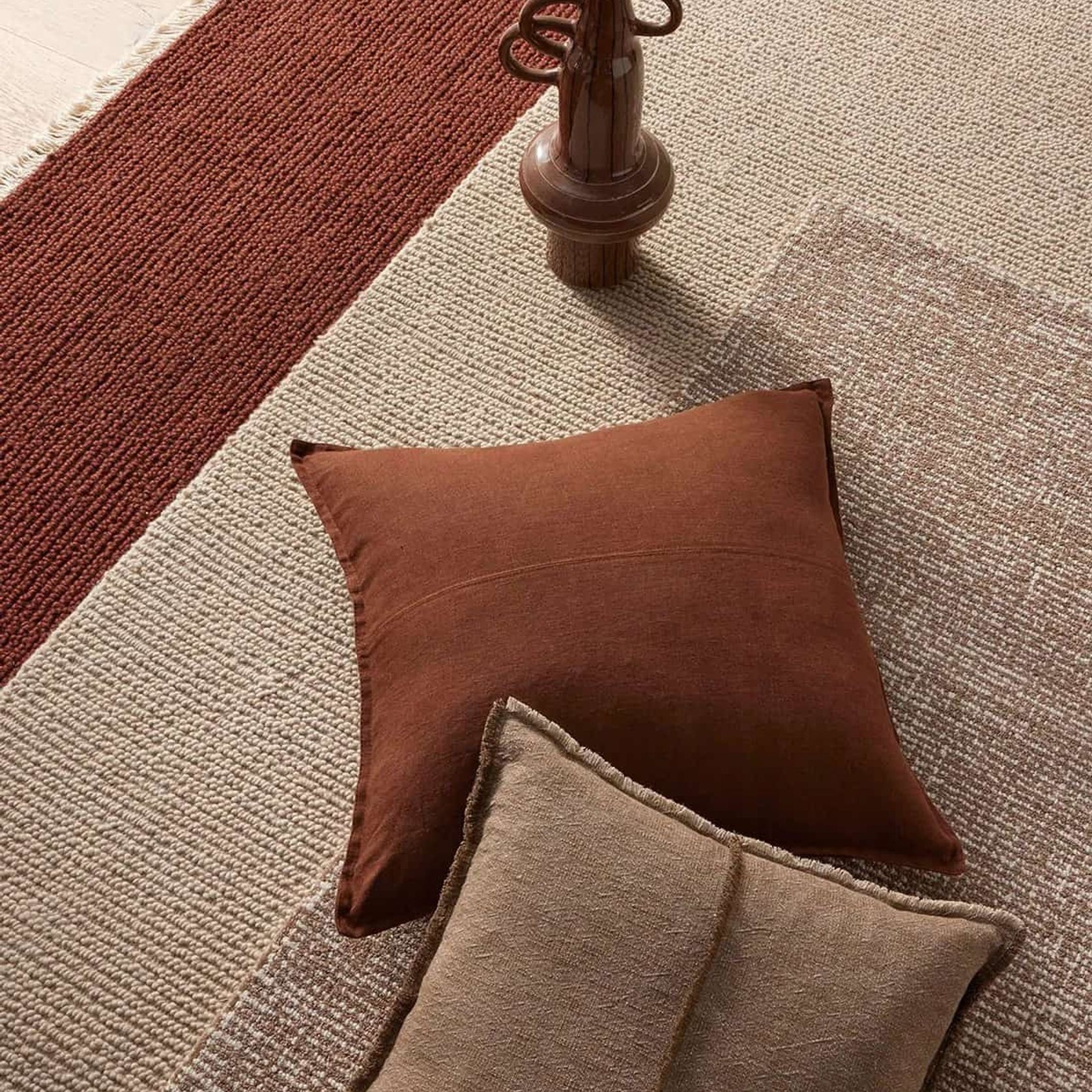 Weave Fabien 100% Wool Floor Rug - Stone gallery detail image